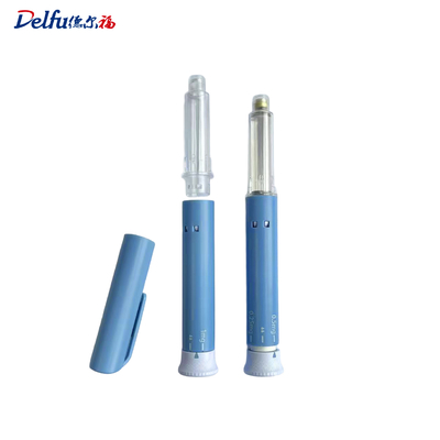 Tek kullanımlık 3 ml şarjör ve 0.5 ml dozlu insülin kalemli enjekte cihaz